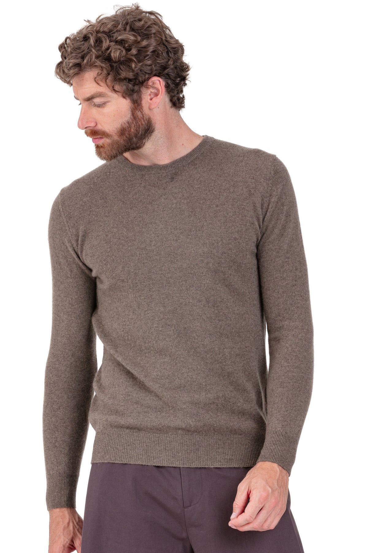 Tao en cachemire homme - natural dark brown - Mahogany