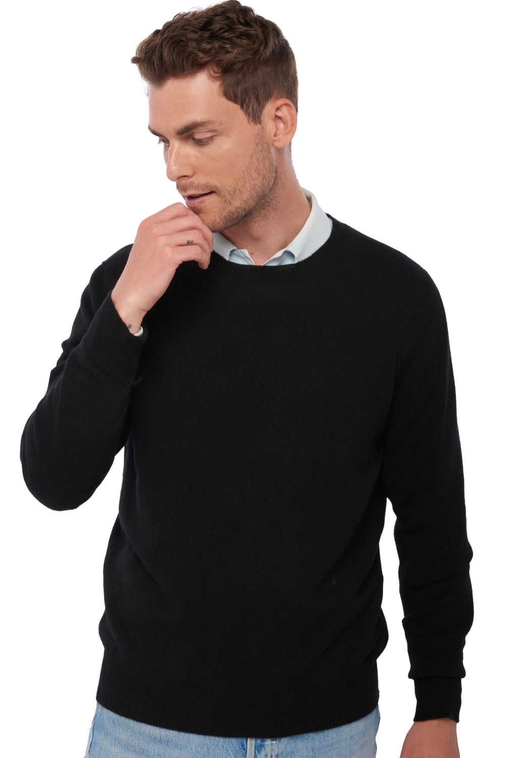 Tao en cachemire homme - noir - Mahogany