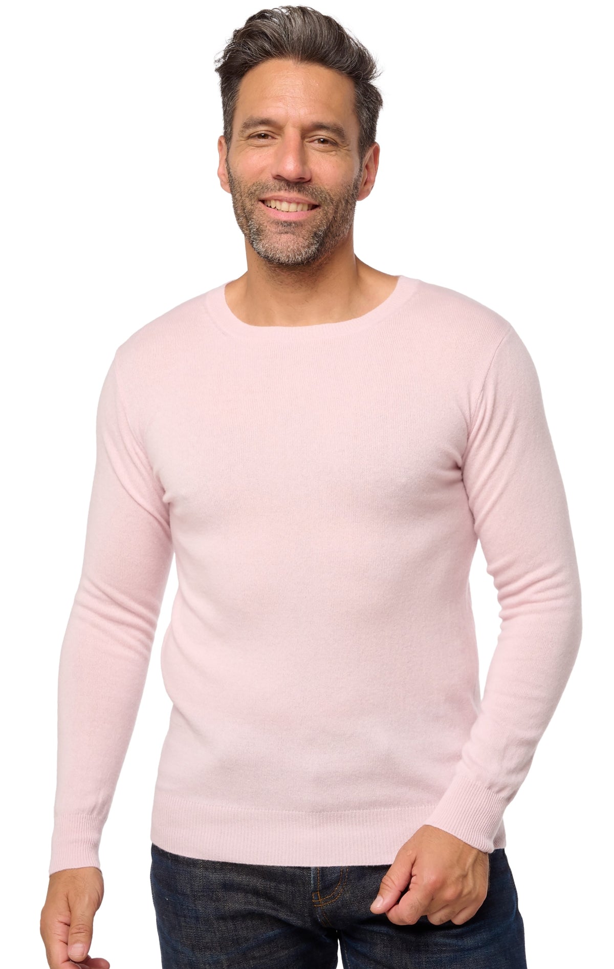 Tao en cachemire homme - pale blossom - Mahogany