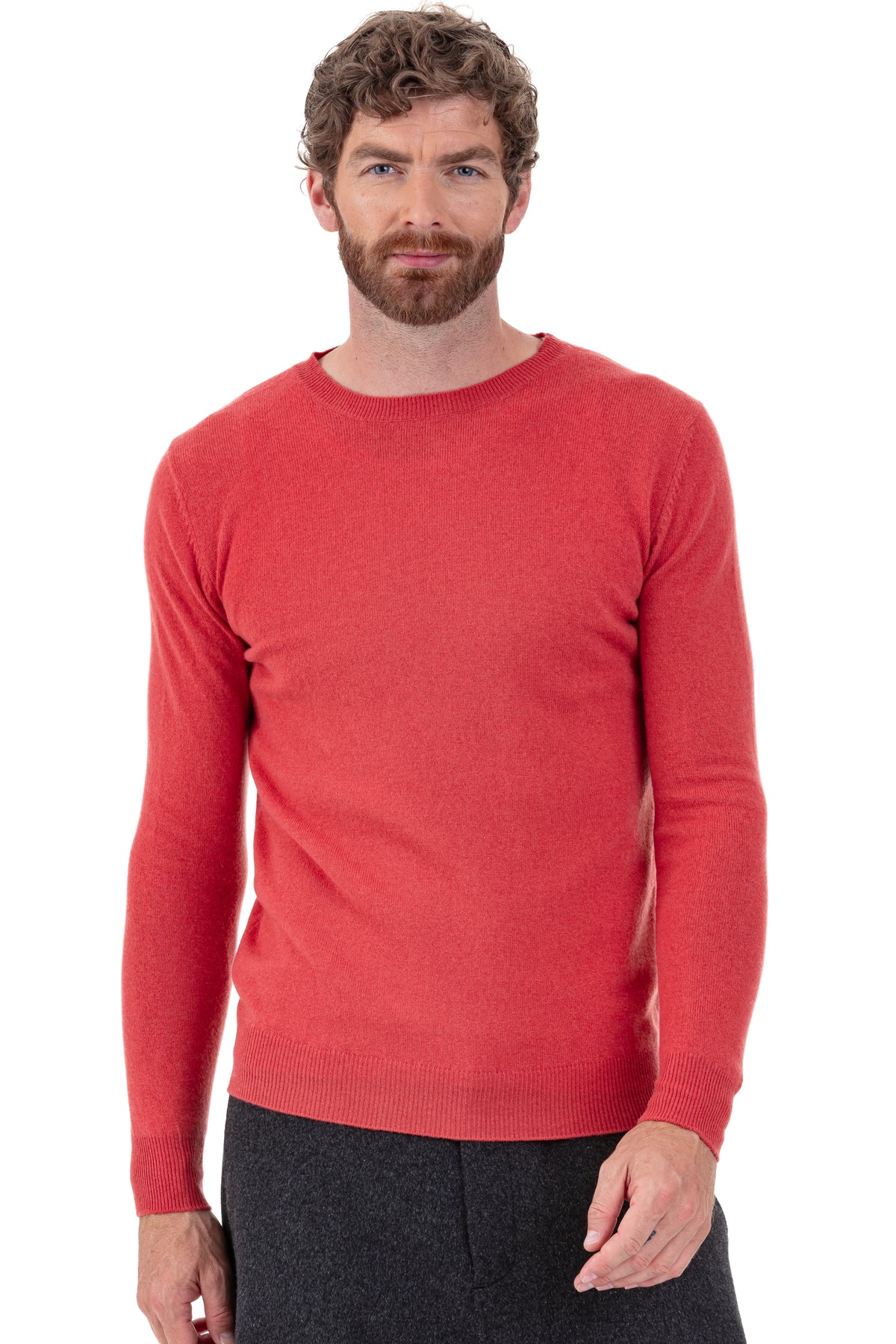 Tao en cachemire homme - quite coral - Mahogany