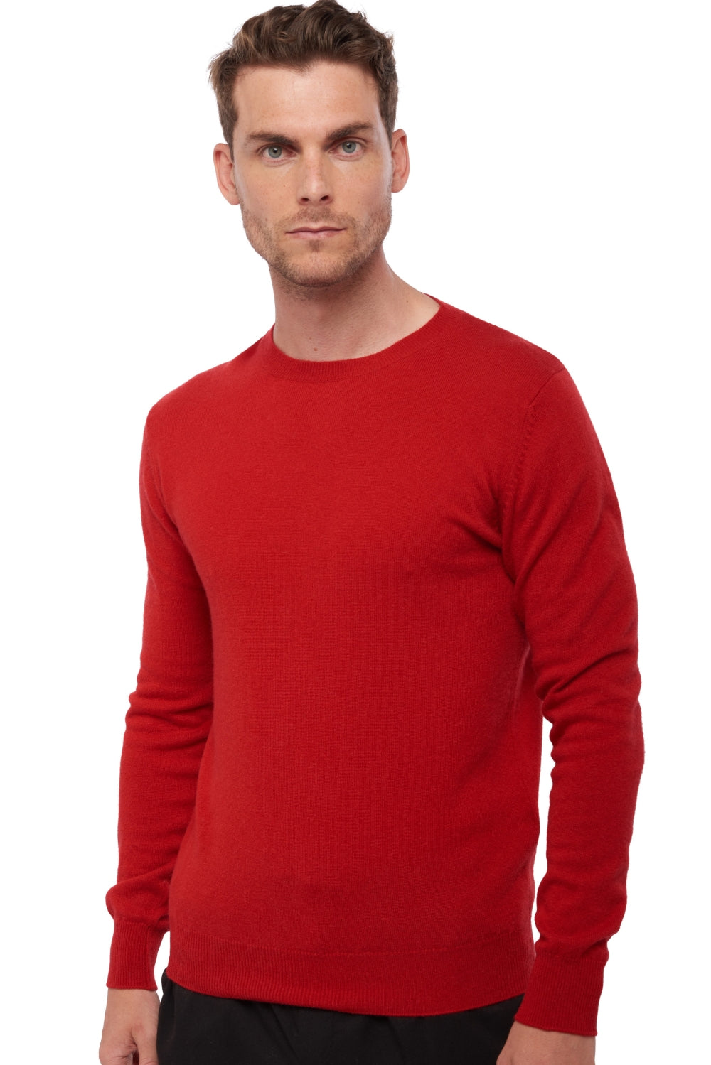 Tao en cachemire homme - rouge - Mahogany