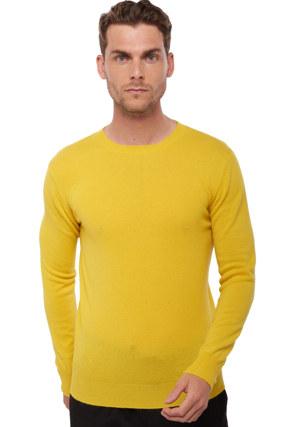 Tao en cachemire homme - sunny yellow - Mahogany