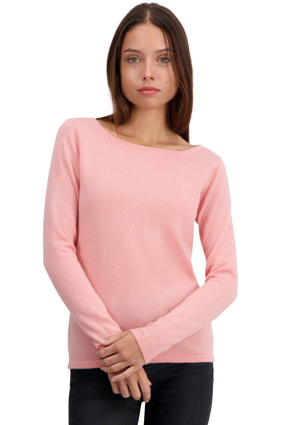 Tennessy en cachemire femme - tea rose - Mahogany