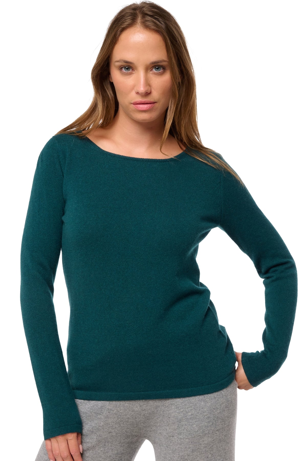 Tennessy en cachemire femme - vert emeraude - Mahogany