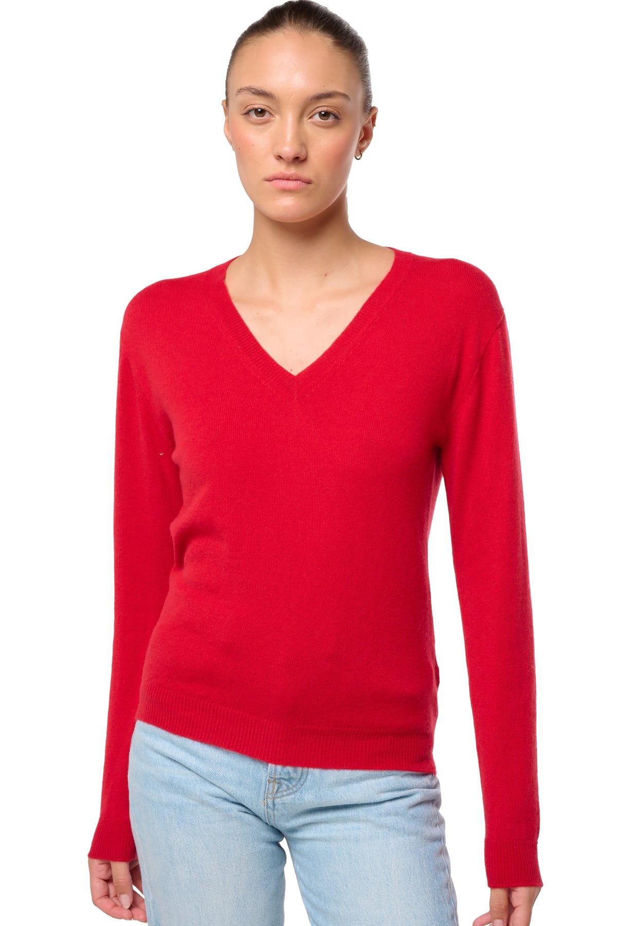 Tessa en cachemire femme - deep red - Mahogany