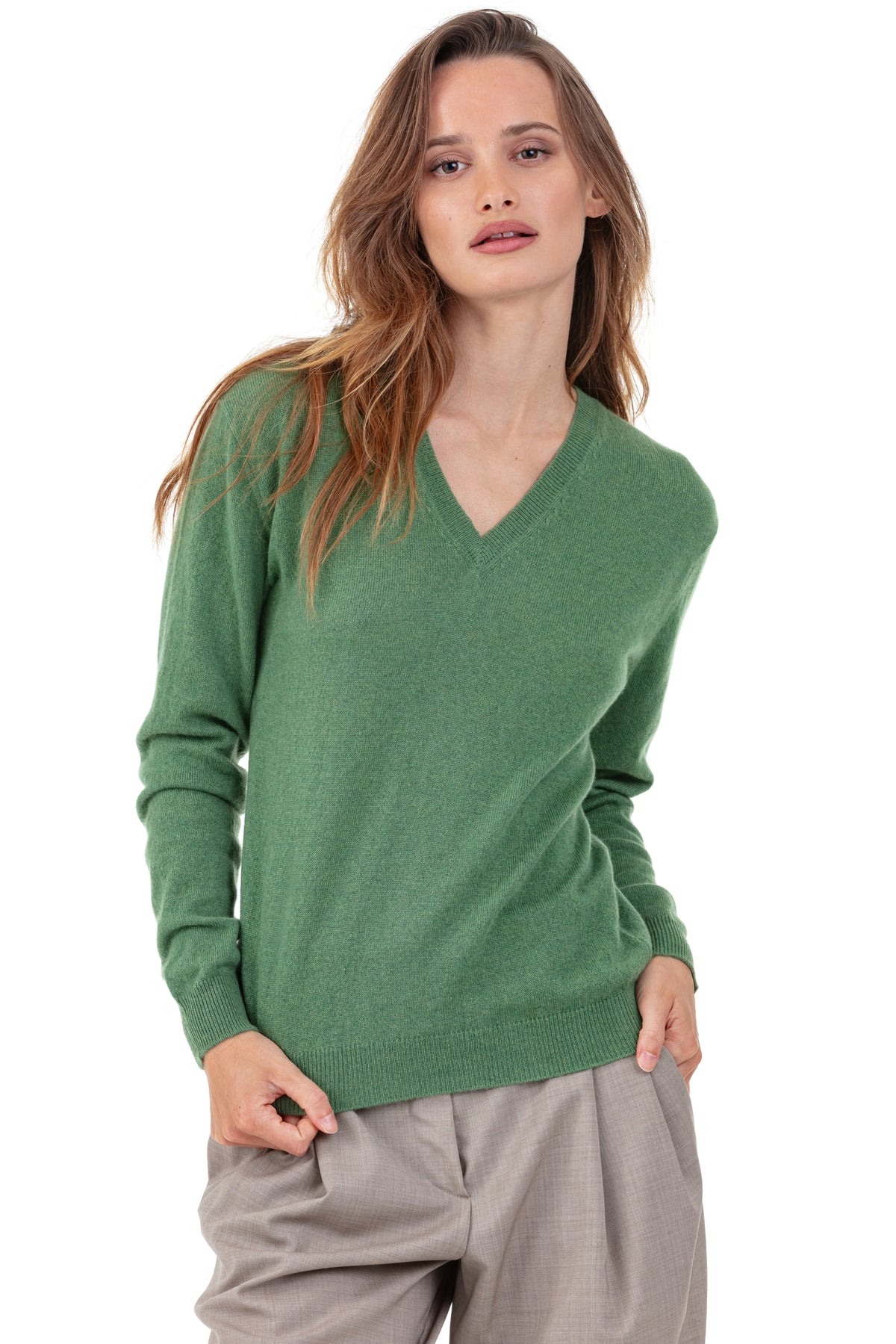Tessa en cachemire femme - foliage - Mahogany