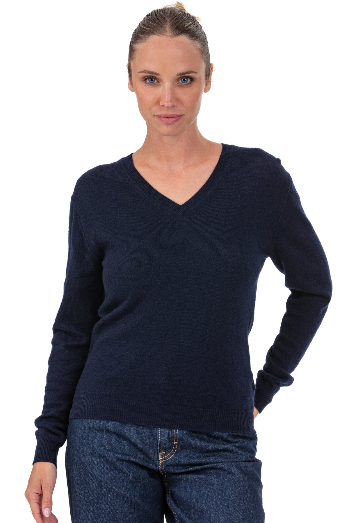 Tessa en cachemire femme - marine foncé - Mahogany