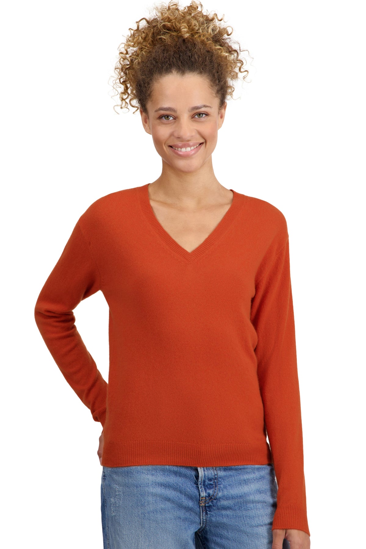 Tessa en cachemire femme - marmelade - Mahogany