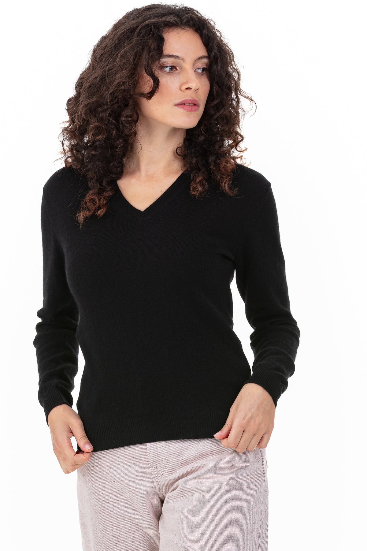 Tessa en cachemire femme - noir - Mahogany