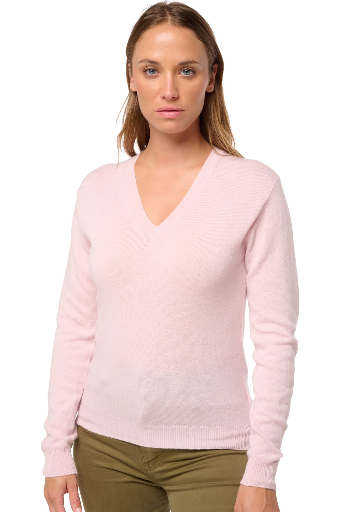 Tessa en cachemire femme - pale blossom - Mahogany