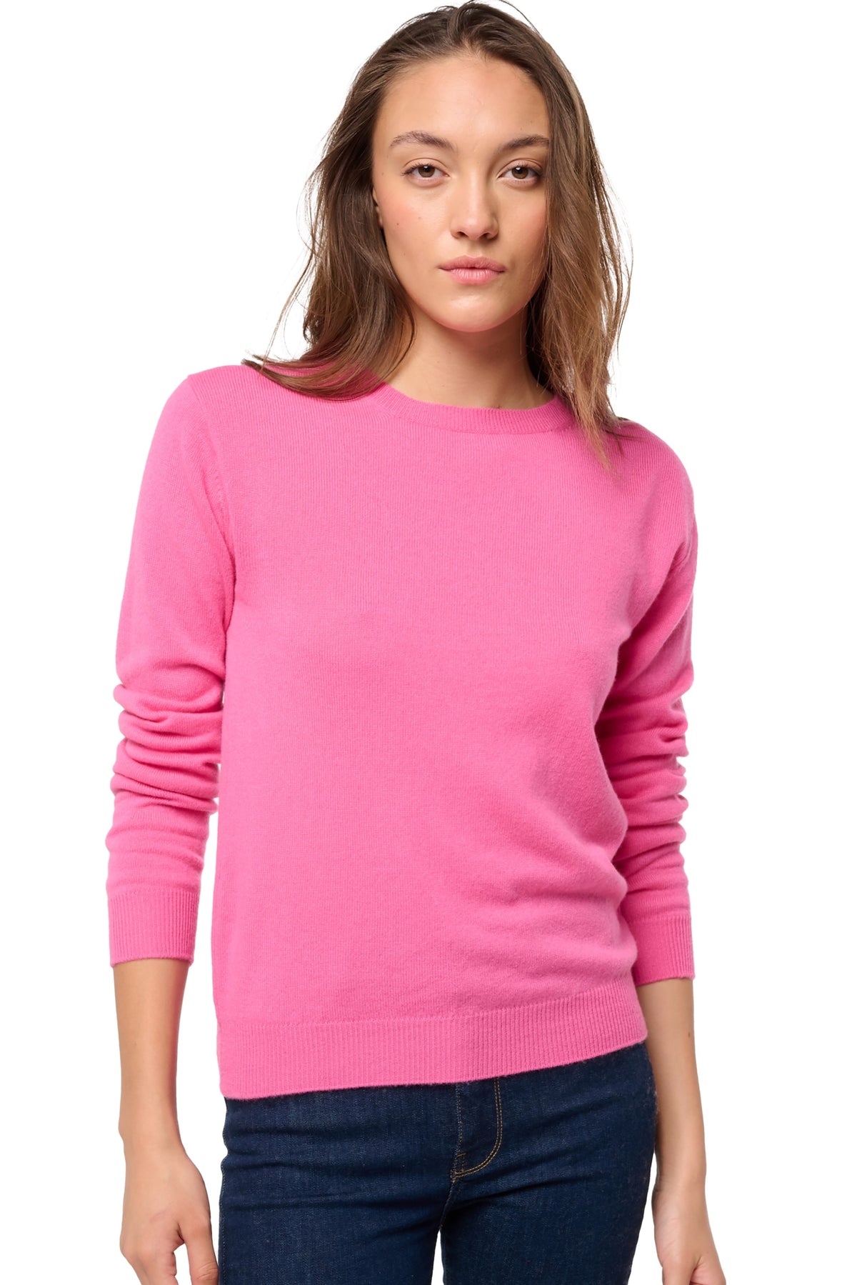 Thalia en cachemire femme - flashy rose - Mahogany