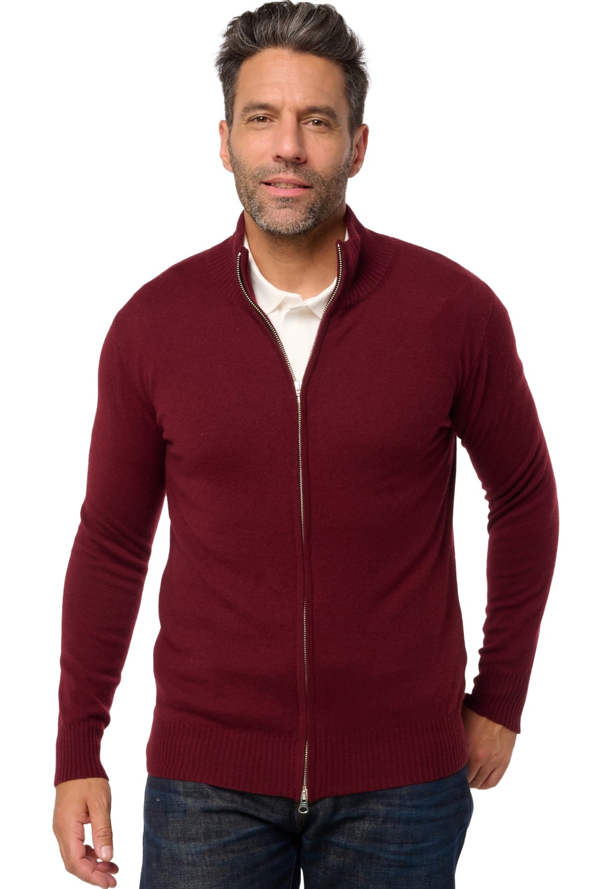 Thobias en cachemire homme - deep violet - Mahogany
