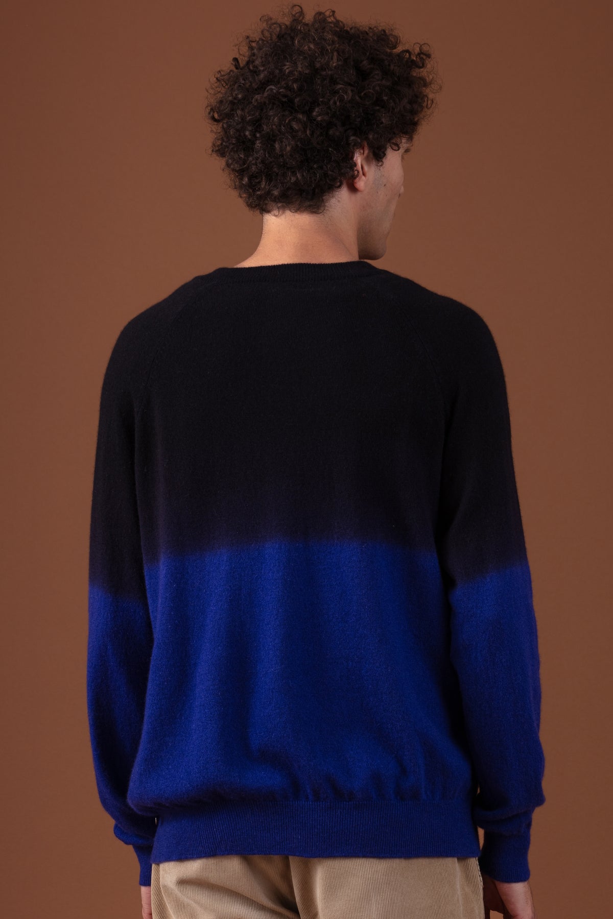 Ticino en cachemire homme - Vue 1 - noir / ultra marine - Mahogany