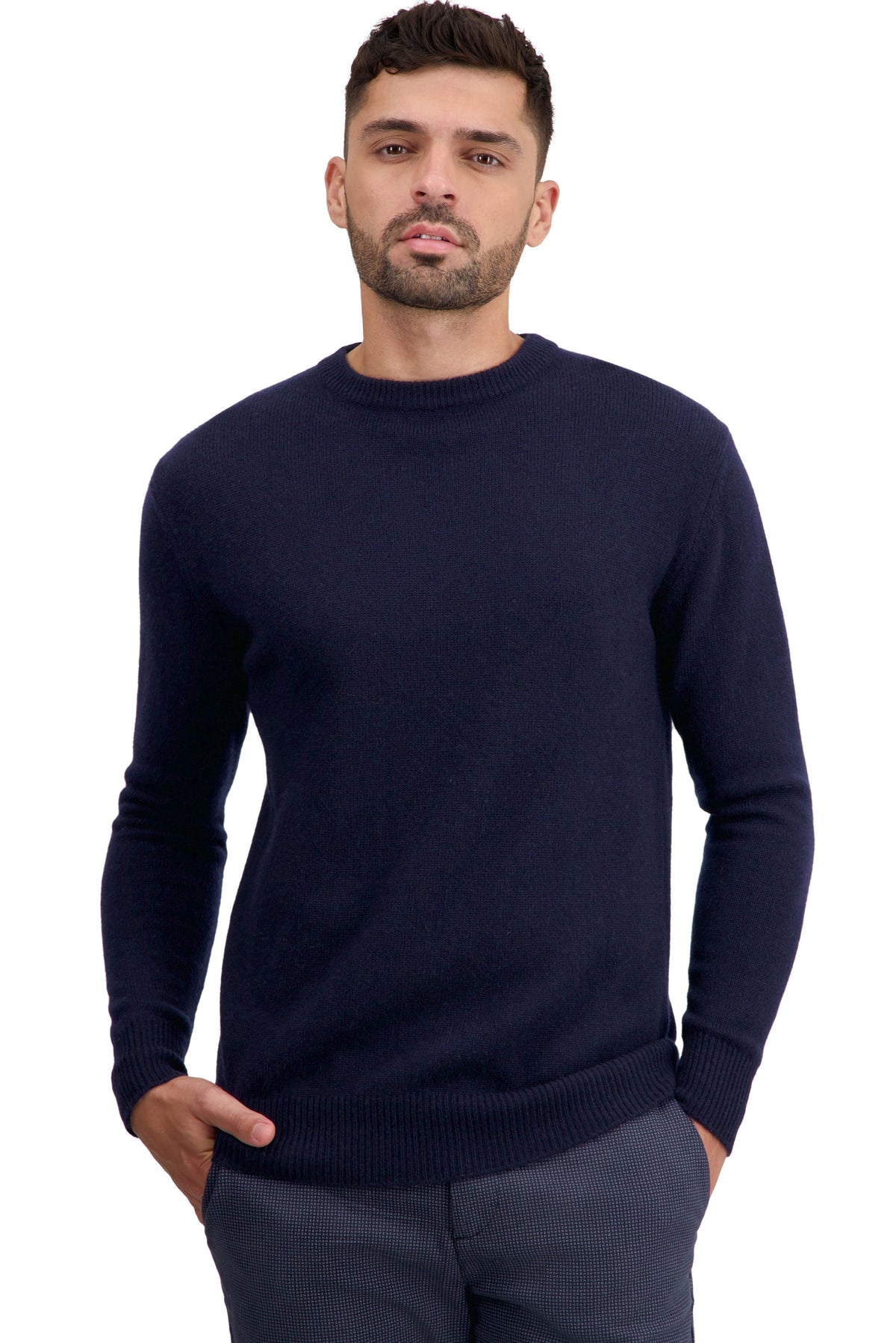 Touraine en cachemire homme - marine foncé - Mahogany