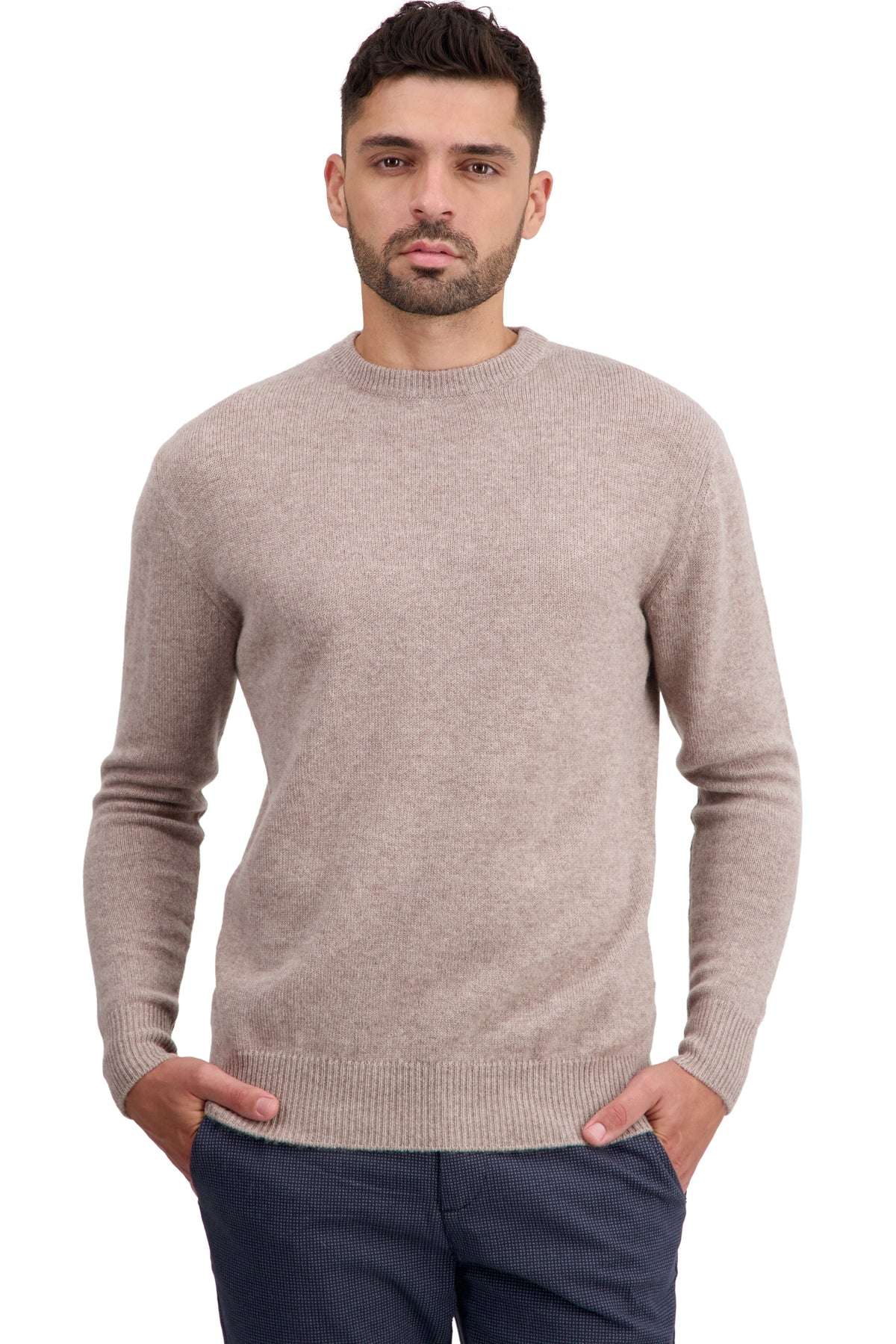 Touraine en cachemire homme - toast - Mahogany