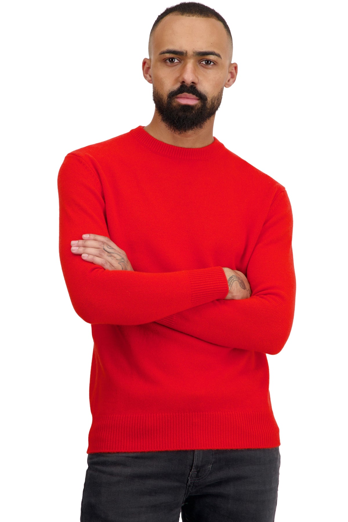 Touraine en cachemire homme - tomato - Mahogany