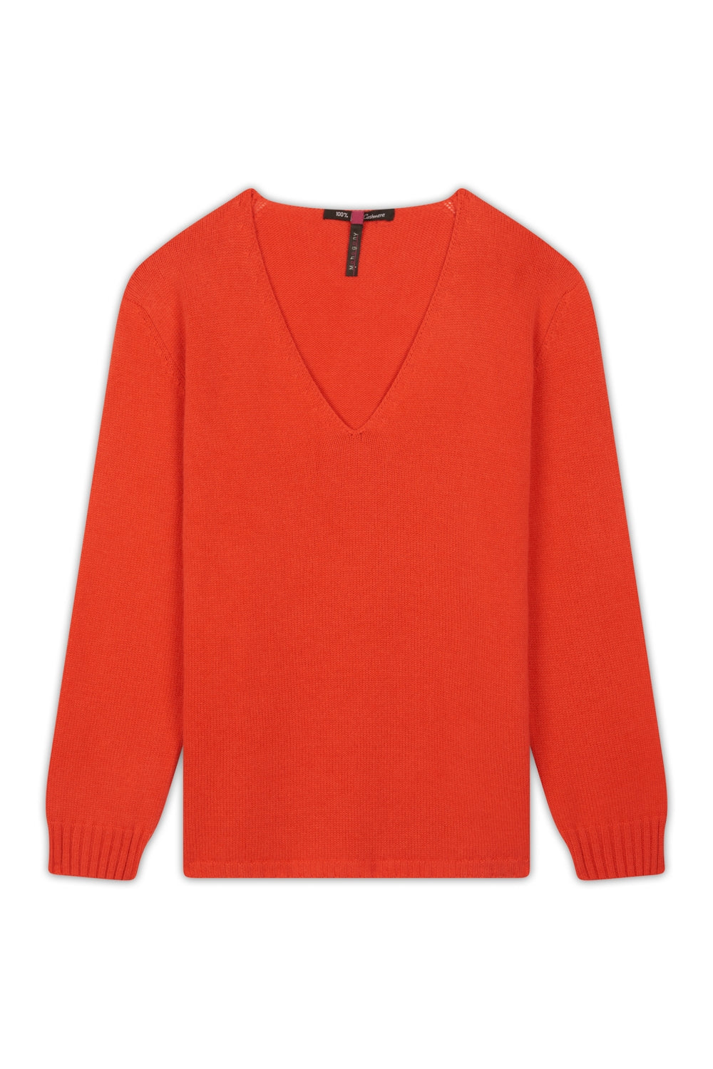 Vanessa en cachemire femme - corail lumineux - Mahogany