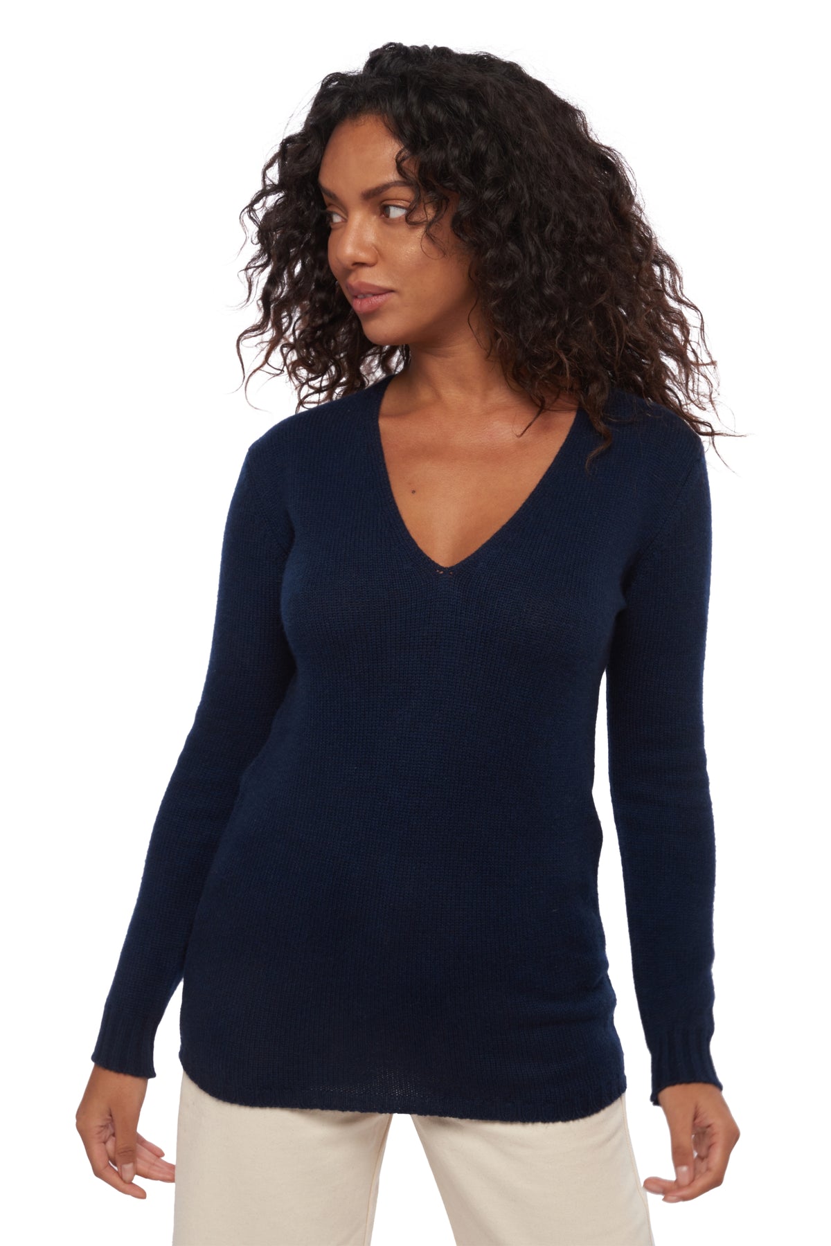 Vanessa en cachemire femme - marine foncé - Mahogany