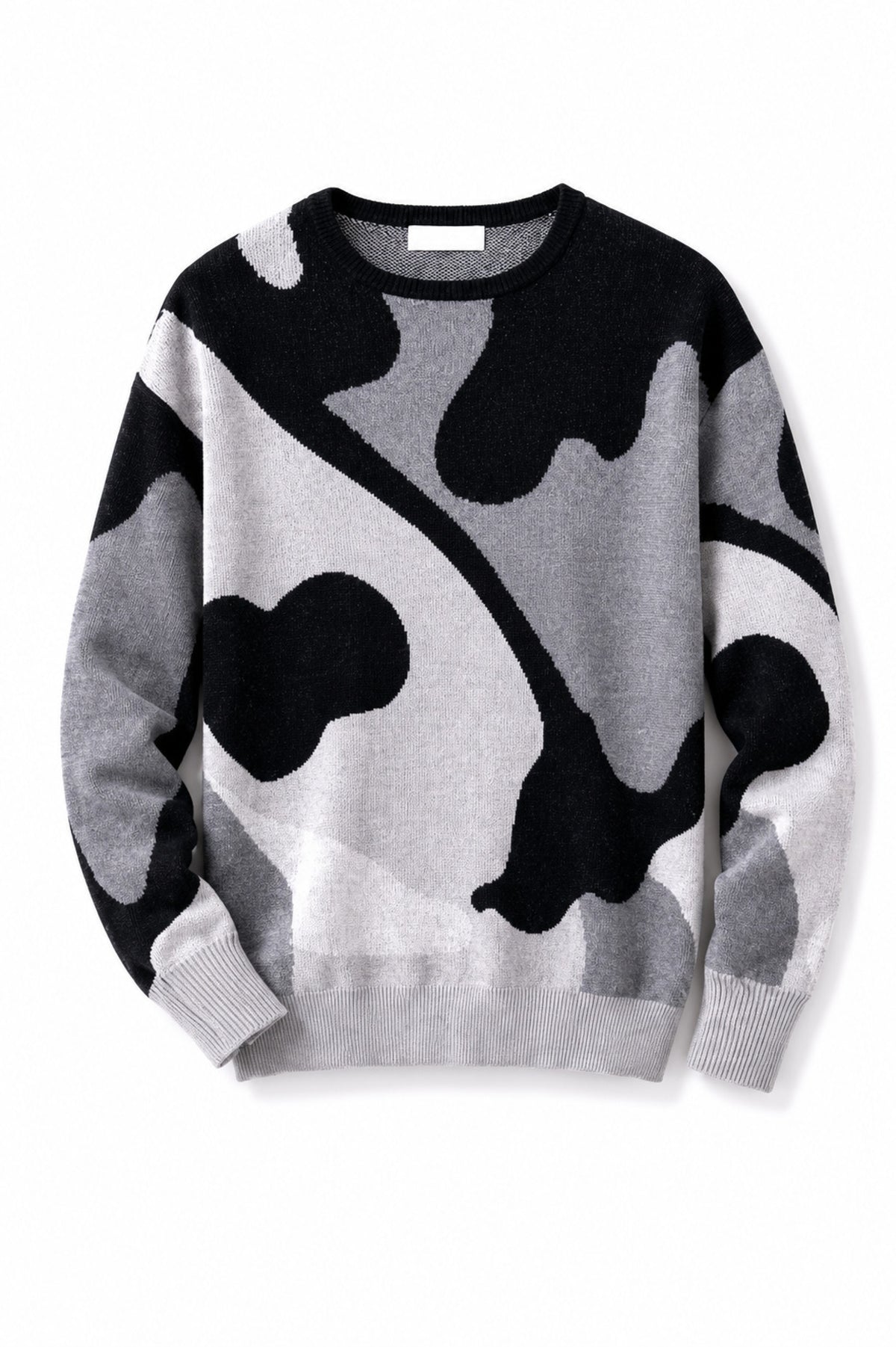 Wilfried en cachemire et coton homme - noir / gris chiné / foggy - Mahogany