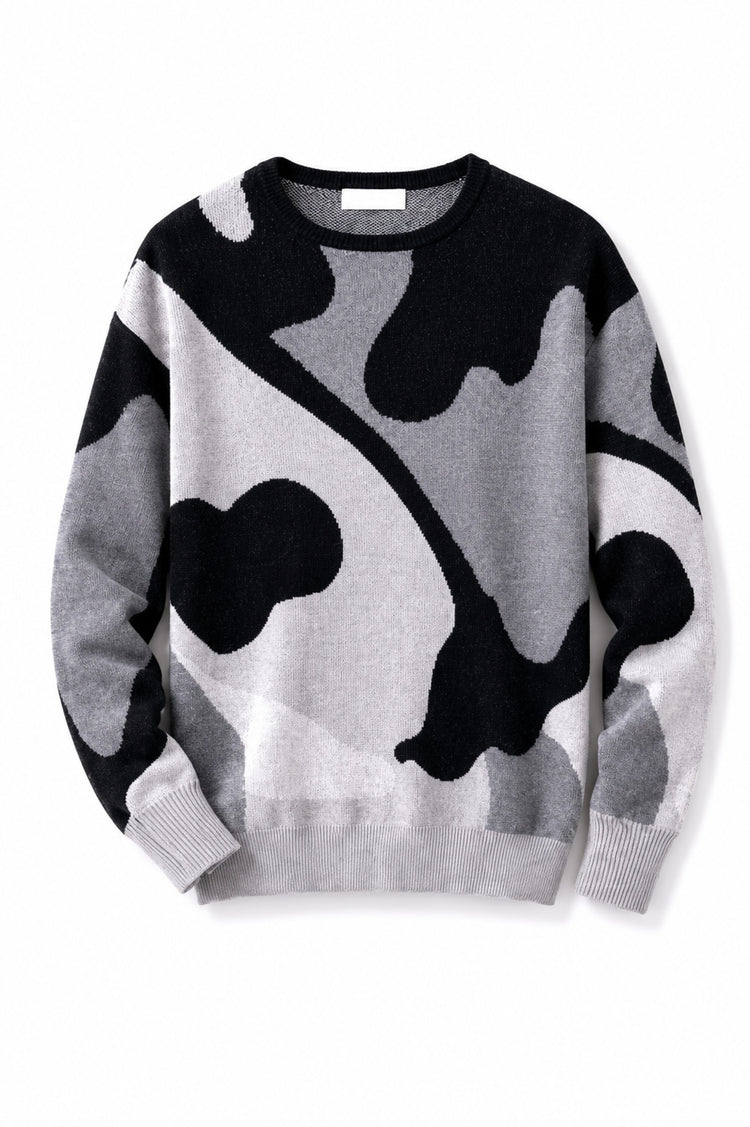 Wilfried en cachemire et coton homme - noir / gris chiné / foggy - Mahogany