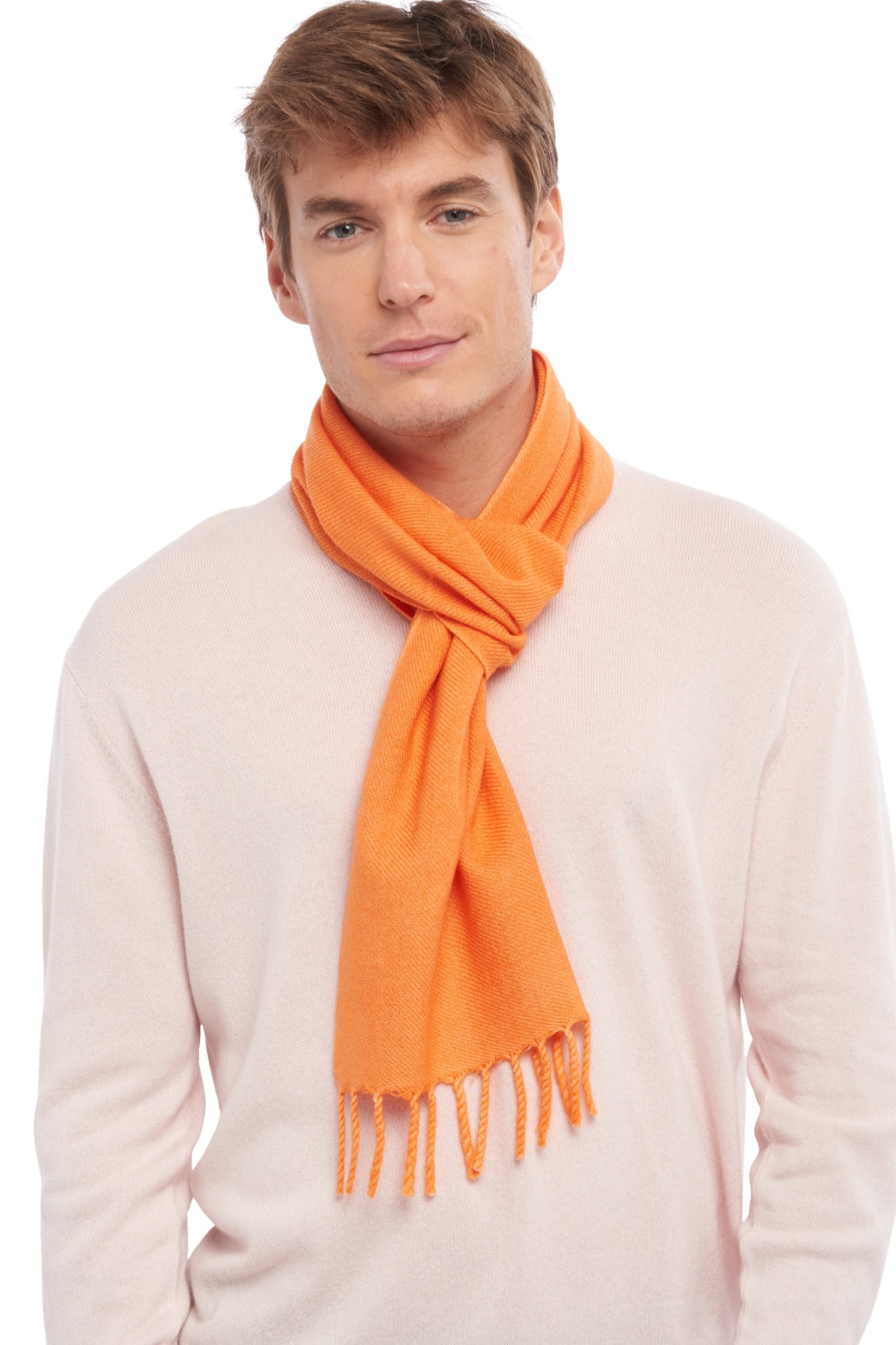 Zak170 en cachemire mixte - orange - Mahogany