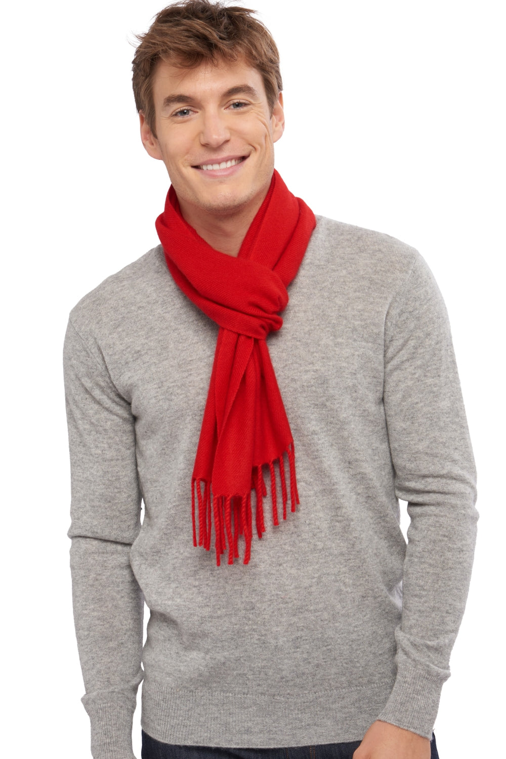 Zak170 en cachemire mixte - rouge franc - Mahogany