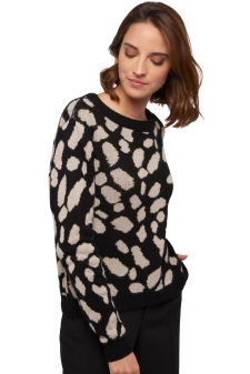 Cachemire  pull femme col rond wasabi