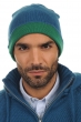 Cachemire accessoires bloup bleu canard vert anglais 24 x 23 cm