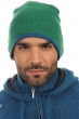 Cachemire accessoires bonnets bloup bleu canard vert anglais 24 x 23 cm