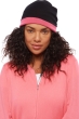 Cachemire accessoires bonnets bloup noir rose shocking 24 x 23 cm