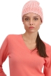 Cachemire accessoires bonnets tchoopy natural ecru rose pale peach 26 x 23 cm