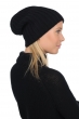 Cachemire accessoires bonnets youpie noir 26 x 26 cm