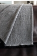 Cachemire accessoires couvertures plaids erable 130 x 190 noir gris chine 130 x 190 cm