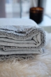 Cachemire accessoires couvertures plaids fougere 130 x 190 gris chine flanelle chine 130 x 190 cm