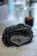 Cachemire accessoires couvertures plaids fougere 130 x 190 noir marmotte chine 130 x 190 cm