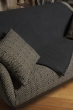 Cachemire accessoires couvertures plaids toodoo plain xl 240 x 260 carbon 240 x 260 cm