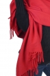 Cachemire accessoires echarpes cheches niry rouge profond 200x90cm