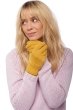 Cachemire accessoires gants manine moutarde 22 x 13 cm