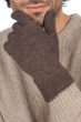 Cachemire accessoires gants manous marron chine 27 x 14 cm