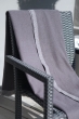 Cachemire accessoires homewear fougere 130 x 190 gris chine anthracite 130 x 190 cm