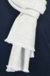Cachemire accessoires nouveautes orage blanc casse flanelle chine 200 x 35 cm
