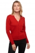 Cachemire gilet femme taline first rouge m