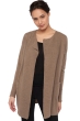 Cachemire gilet femme uele natural brown s