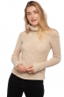Cachemire pull femme col rond april natural beige s