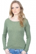 Cachemire pull femme col rond caleen vert chine m