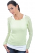 Cachemire pull femme col rond caleen vert pale xl