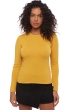 Cachemire pull femme col rond line moutarde 3xl