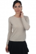 Cachemire pull femme col rond line natural beige 4xl