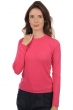 Cachemire pull femme col rond line rose shocking xs