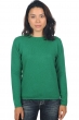 Cachemire pull femme col rond line vert anglais xs